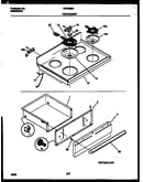 Cooktop and drawer parts