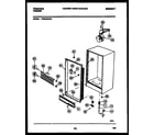 Frigidaire FFU21M7AW1 cabinet parts diagram