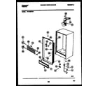 Frigidaire FFU14M7AW1 cabinet parts diagram