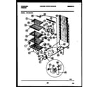 Frigidaire FFU14M7AW1 system and electrical parts diagram