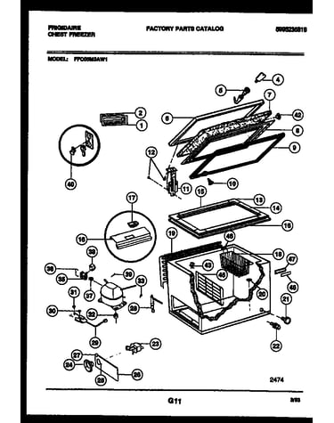 Chest freezer parts
