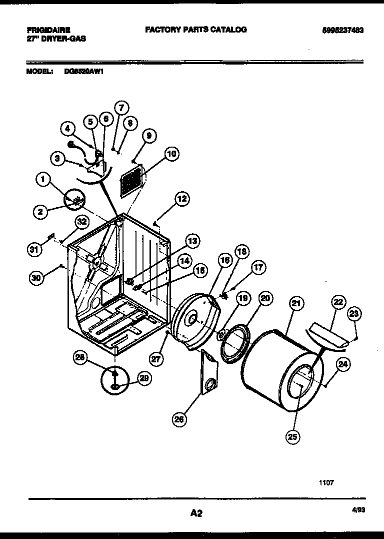 CABINET AND COMPONENT PARTS