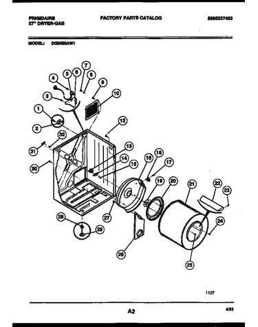 Cabinet and component parts
