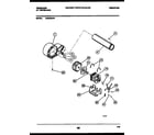 Frigidaire DG6520AW1 blower and drive parts diagram