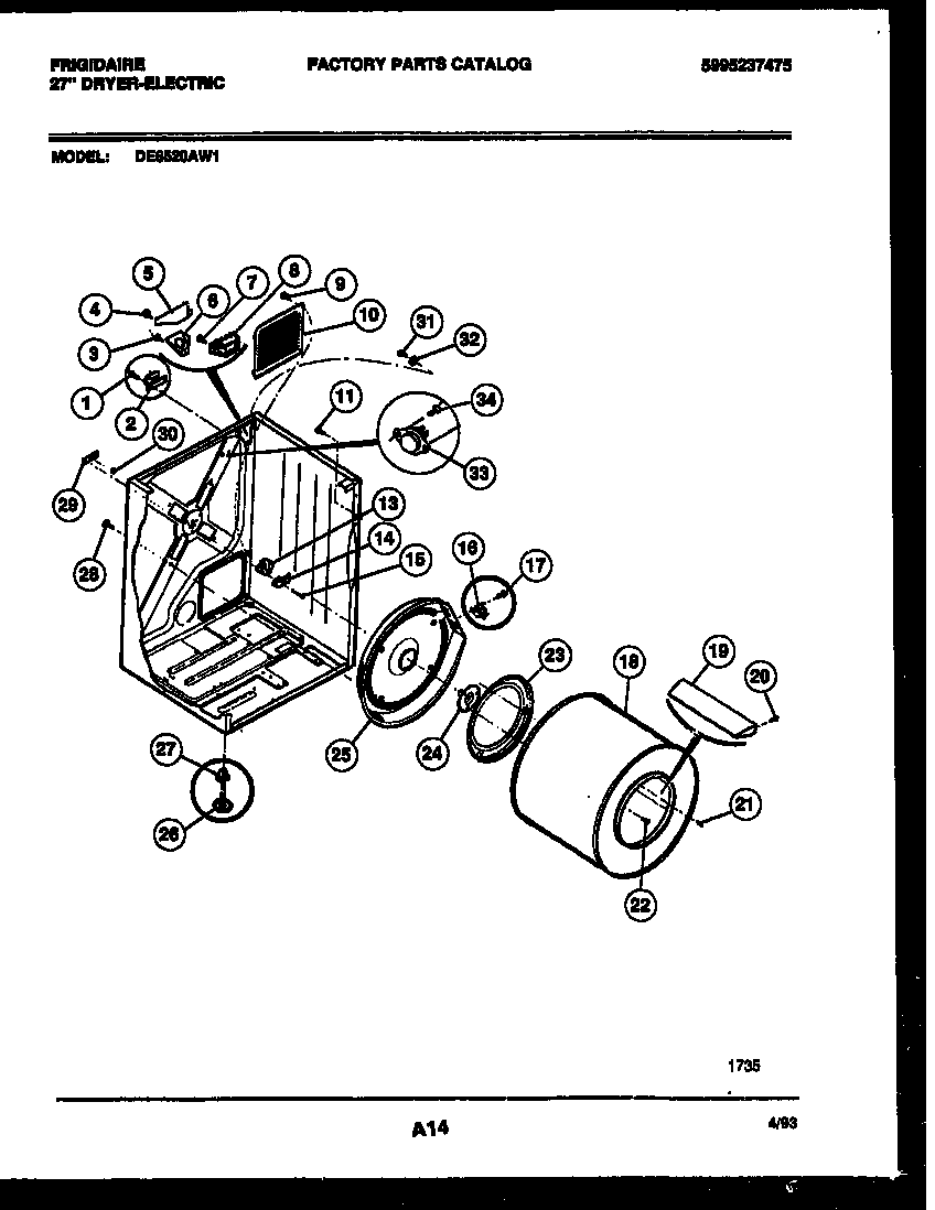 Cabinet and component parts