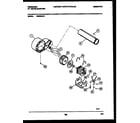 Frigidaire DE6520AL1 blower and drive parts diagram