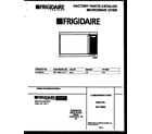 Frigidaire MCT1080A2 front cover diagram