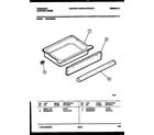 Frigidaire REG435WRW2 drawer parts diagram