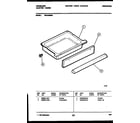 Frigidaire REG435MRW2 drawer parts diagram