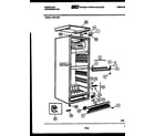 Frigidaire FCDF135E2 cabinet parts diagram