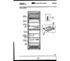 Frigidaire FCDF135E2 shelves and supports diagram