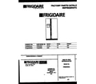 Frigidaire FRS22WRAW1 front cover diagram