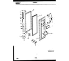 Frigidaire FRS22WRAW1 refrigerator door parts diagram