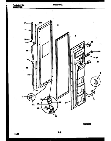 Freezer door parts