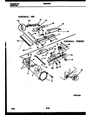 Refrigerator control assembly, damper control assembly and f
