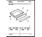 Frigidaire REG435LRW2 drawer parts diagram