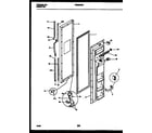 Frigidaire FRS22WNAD0 freezer door parts diagram