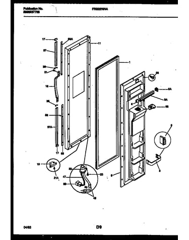 Freezer door parts