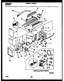 Ice maker and installation parts