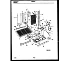 Frigidaire FRS20HRAW2 system and automatic defrost parts diagram