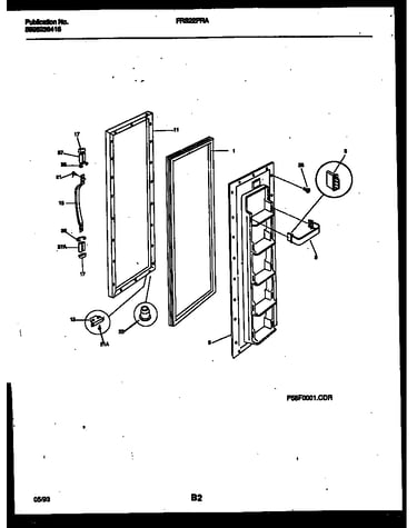 Freezer door parts