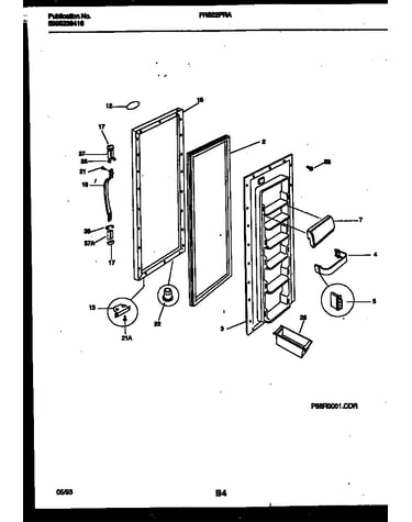 Refrigerator door parts