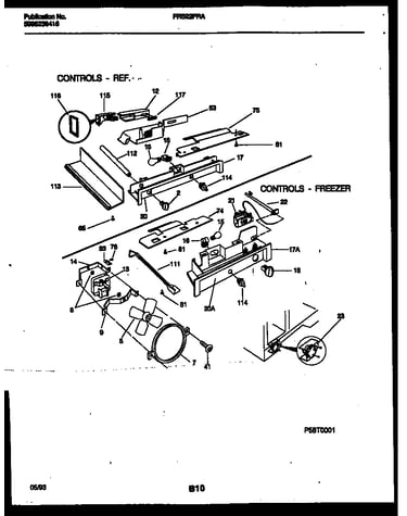 Refrigerator control assembly, damper control assembly and f