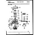 Tappan DB400A1 motor pump parts diagram