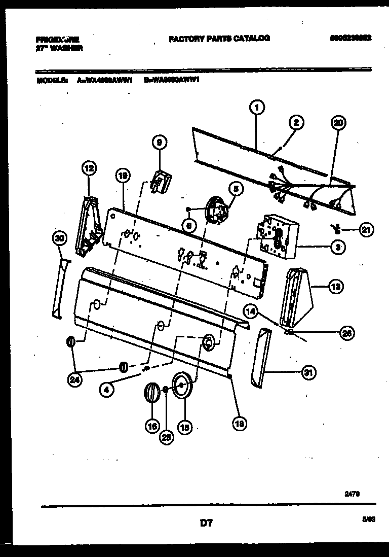 Console and control parts