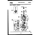 Frigidaire WA6500ADD1 transmission parts diagram