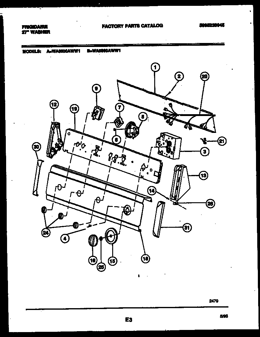Console and control parts