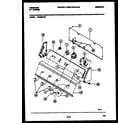 Frigidaire WA6520AL1 console and control parts diagram