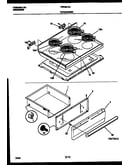 Cooktop and drawer parts