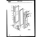 Frigidaire FRS22XHAB0 freezer door parts diagram