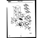Frigidaire FRS22XHAD0 shelves and supports diagram