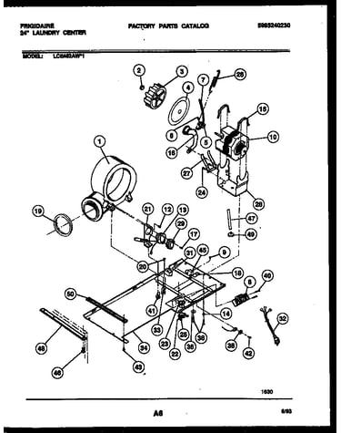 Dryer motor, blower and belt