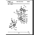 Frigidaire LCE462AW1 motor and idler arm clutch diagram