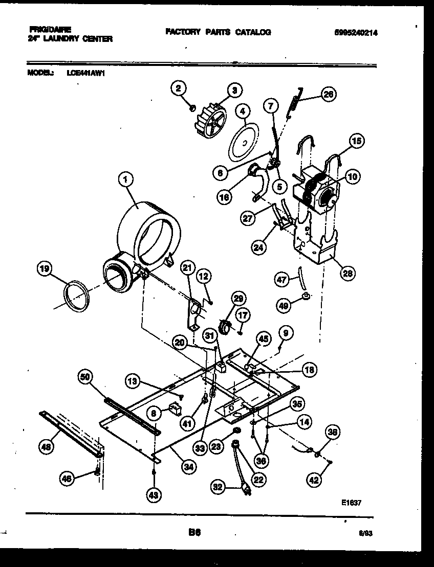 Dryer motor, blower and belt
