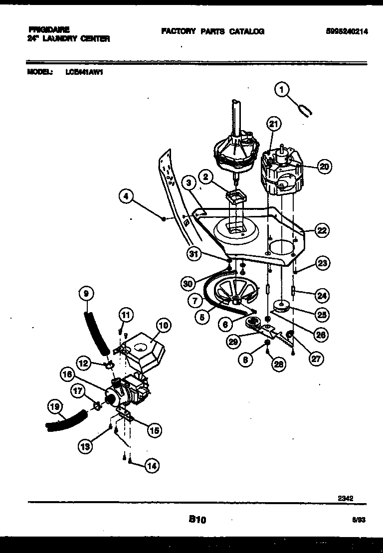Motor and idler arm clutch