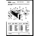 Frigidaire DW2558A1 console and control parts diagram