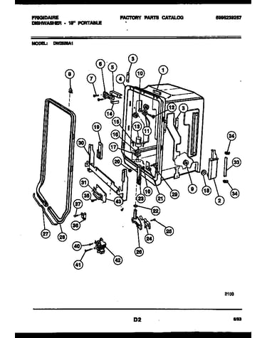 Tub and frame parts