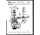 Frigidaire DW2558A1 motor pump parts diagram
