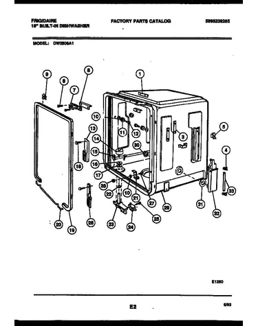 Tub and frame parts