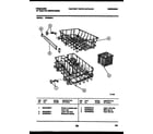 Frigidaire DW2508A1 racks and trays diagram