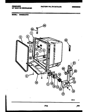 Tub and frame parts