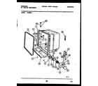 Frigidaire DW5000A1 tub and frame parts diagram