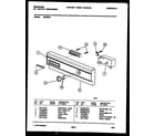 Frigidaire DW5200A1 console and control parts diagram