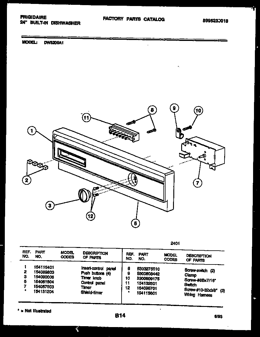 Console and control parts