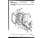 Frigidaire DW5200A1 tub and frame parts diagram