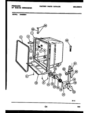 Tub and frame parts